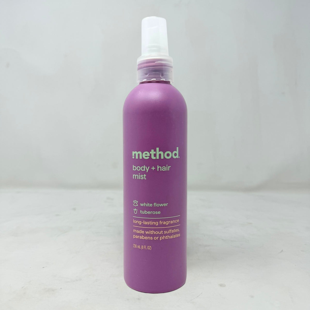 Method Body and Hair Mist Spray White Flower & Tuberose 8oz 2 Pack