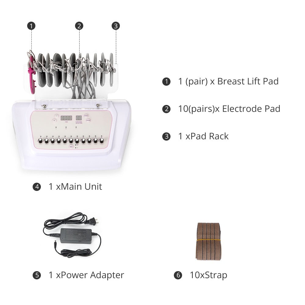 2-in-1 Electric Muscle Stimulator Body Massager for Pain Relief and Toning