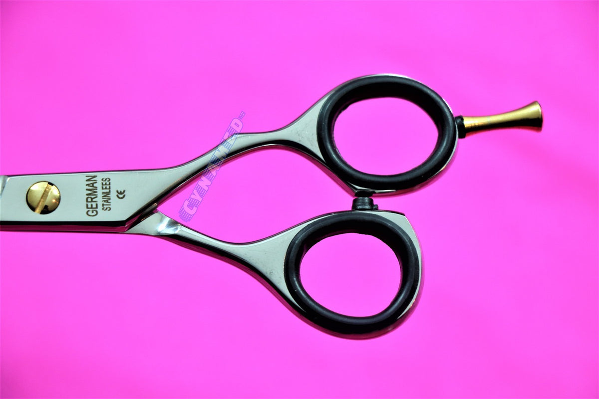 Professional Hair Cutting Shears with Finger Rest - German Grade Stainless Steel