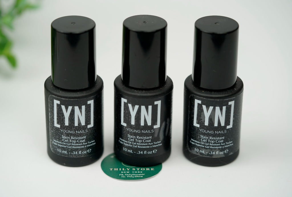 Stain Resistant Gel Top Coat for Nails - 10mL, Set of 3