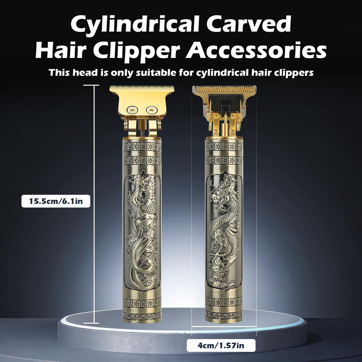 Cordless Professional Men Hair Clipper & Beard Trimmer with Adjustable Guides
