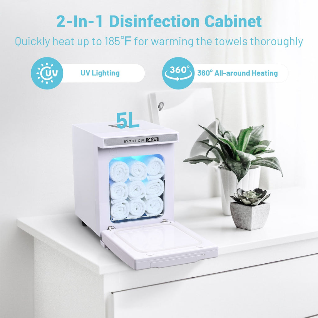 Mini Towel Warmer and UV Sterilizer for Med Spa & Home Use - 5L Capacity