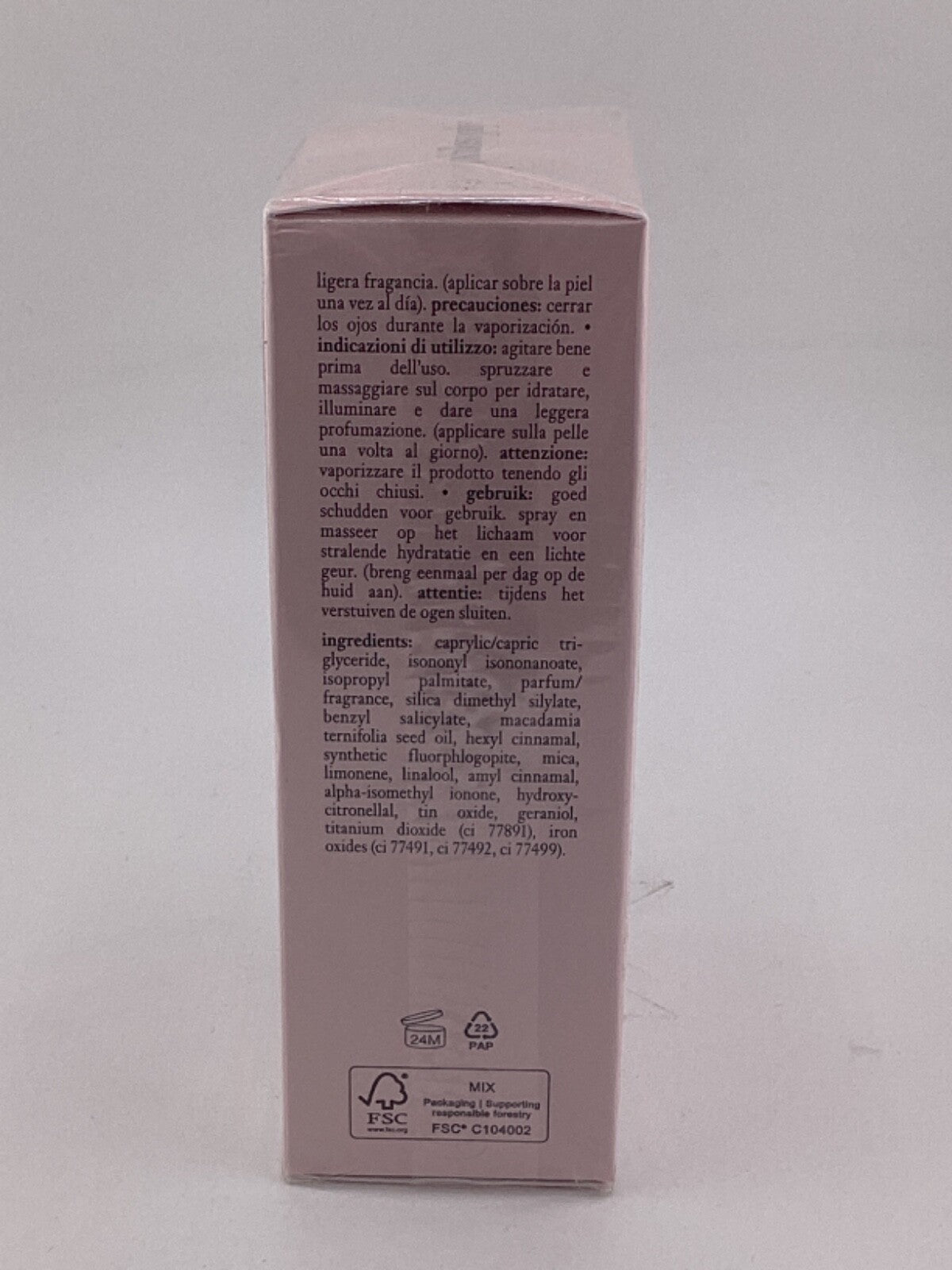 Perfumed Shimmer Body Oil - Amazing Grace 4 oz Luminous Fragrance