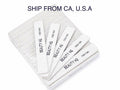 Professional Jumbo Nail Files 100/180 Grit, Coarse & Fine Zebra (50 Pcs)