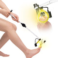 Foldable 24-Inch Toenail Clippers with LED Light & Magnifier for Seniors