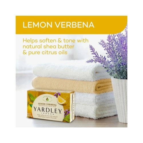 2 Pack Lemon Verbena Shea Butter Bar Soap - Moisturizing 4oz Each