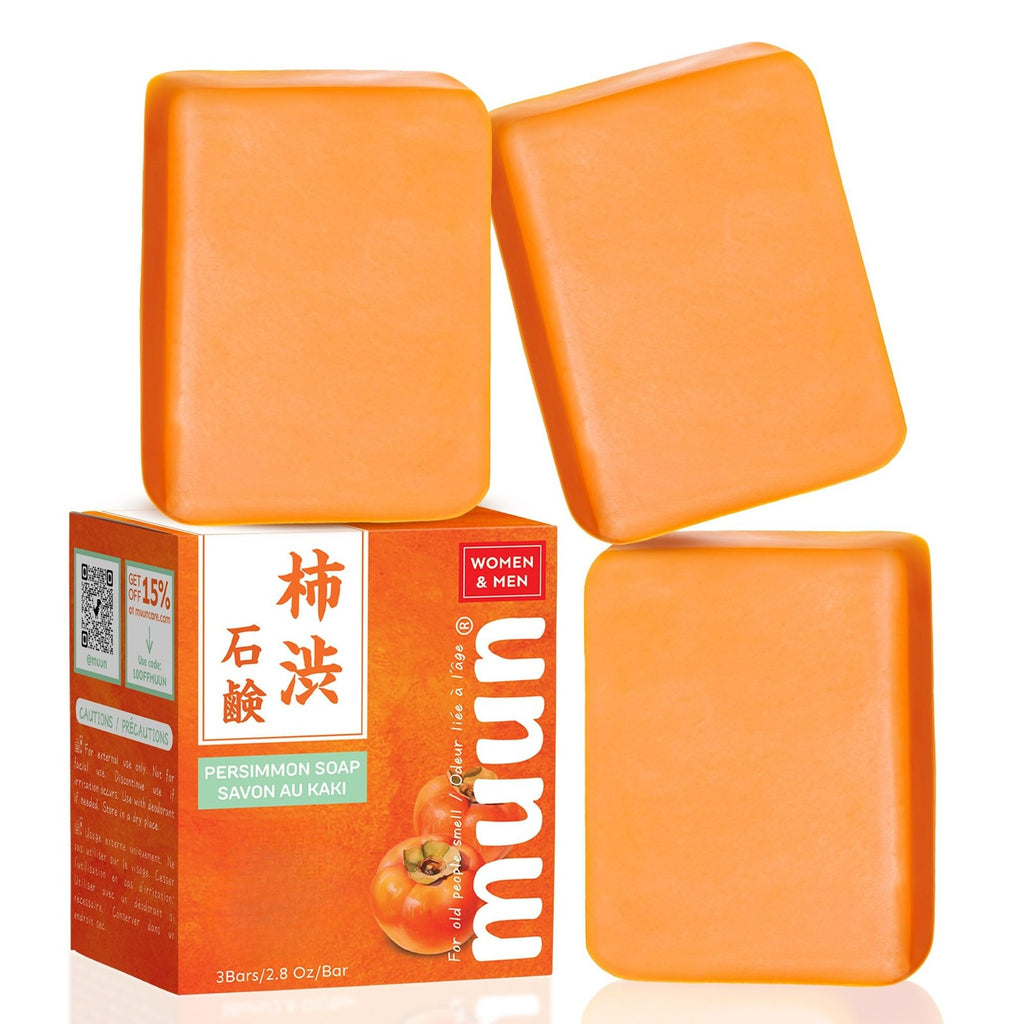 Persimmon Deodorant Body Wash Pack - Odor Control for Aging Skin