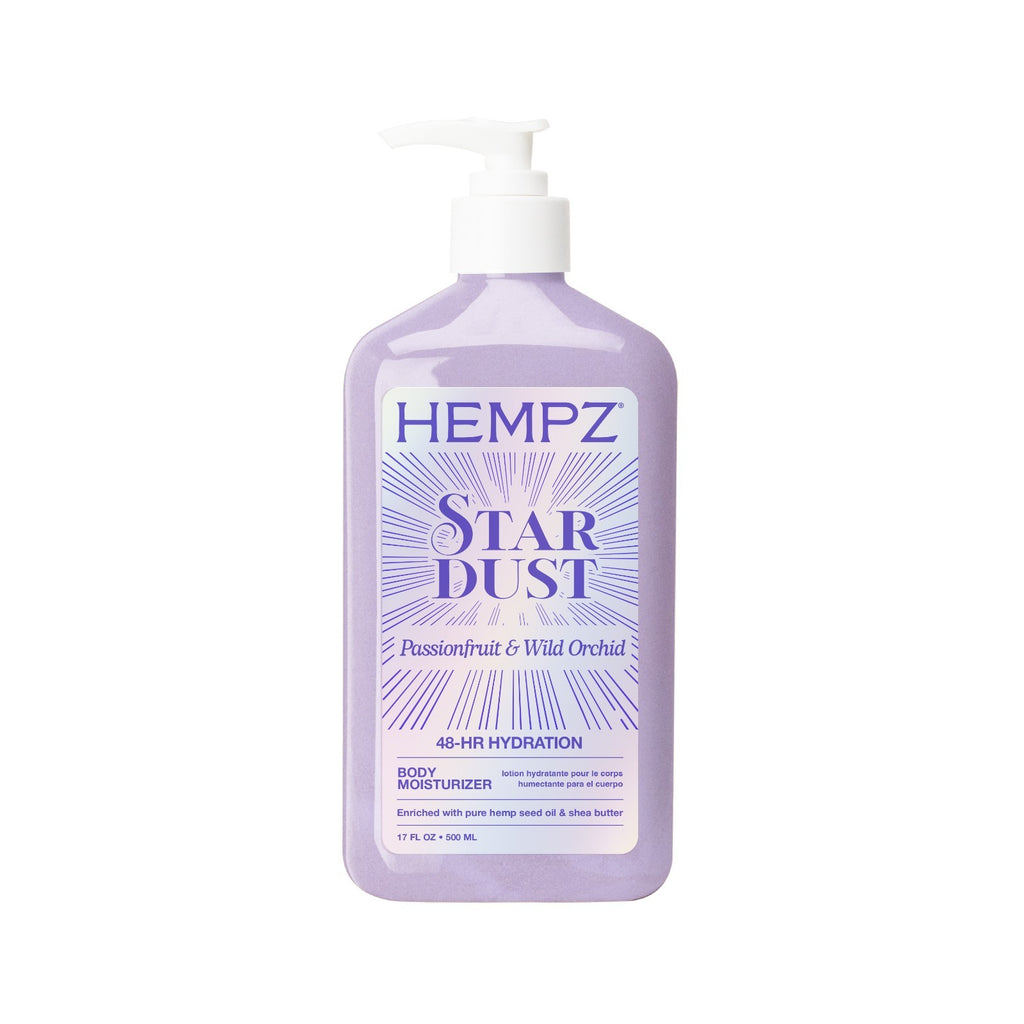 Hempz Star Dust Body Moisturizer with Silver Shimmer 17oz Hydrating Lotion