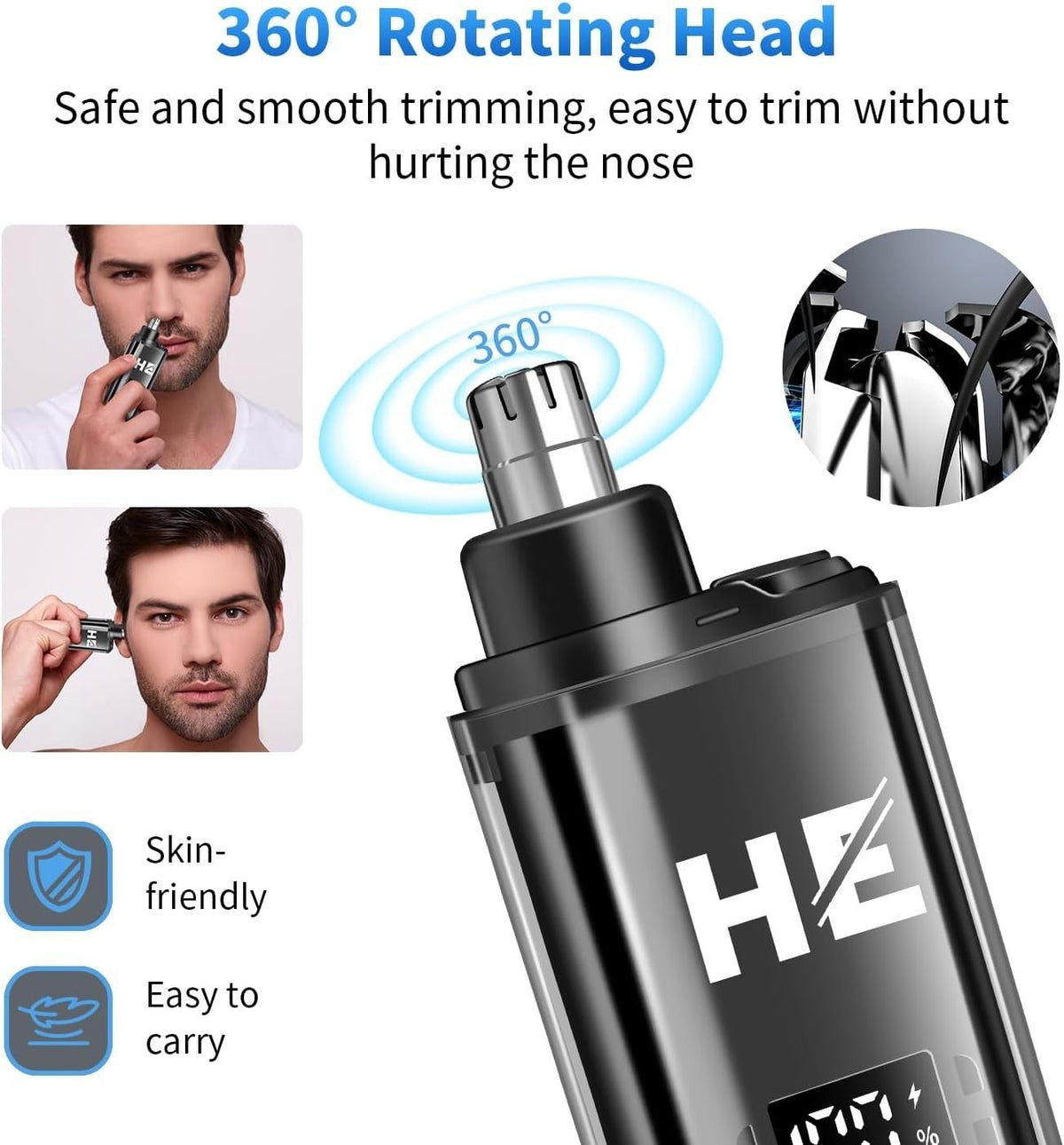 Professional Hair Clippers & Trimmer Set for Men - Adjustable Blades, Quiet Motor