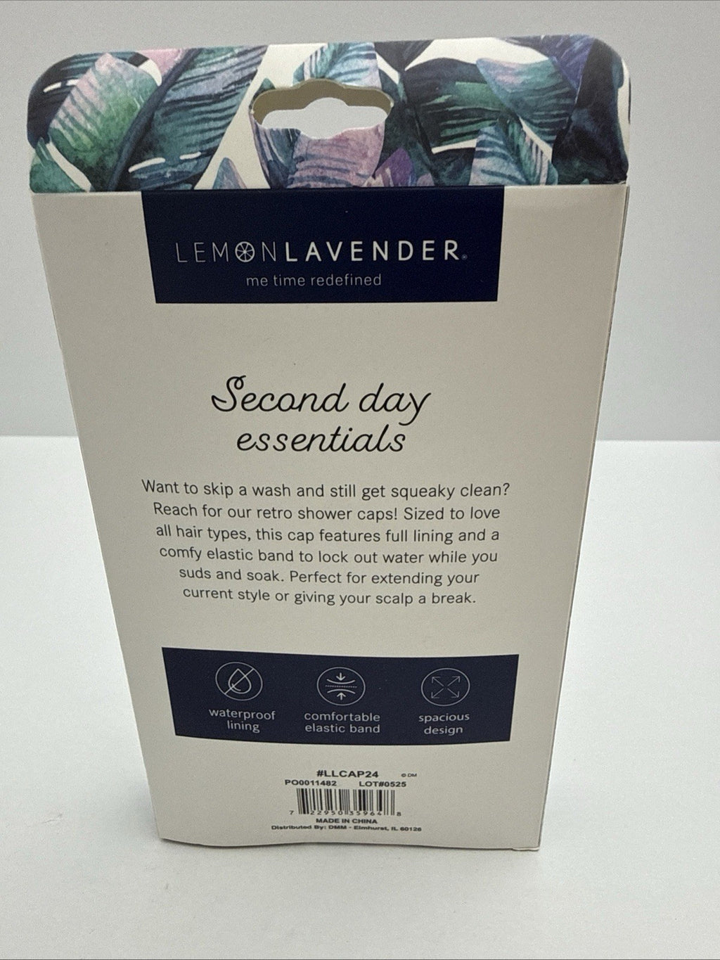 Not Your Grandma's Lemon Lavender Shower Cap - Waterproof Hair Cover