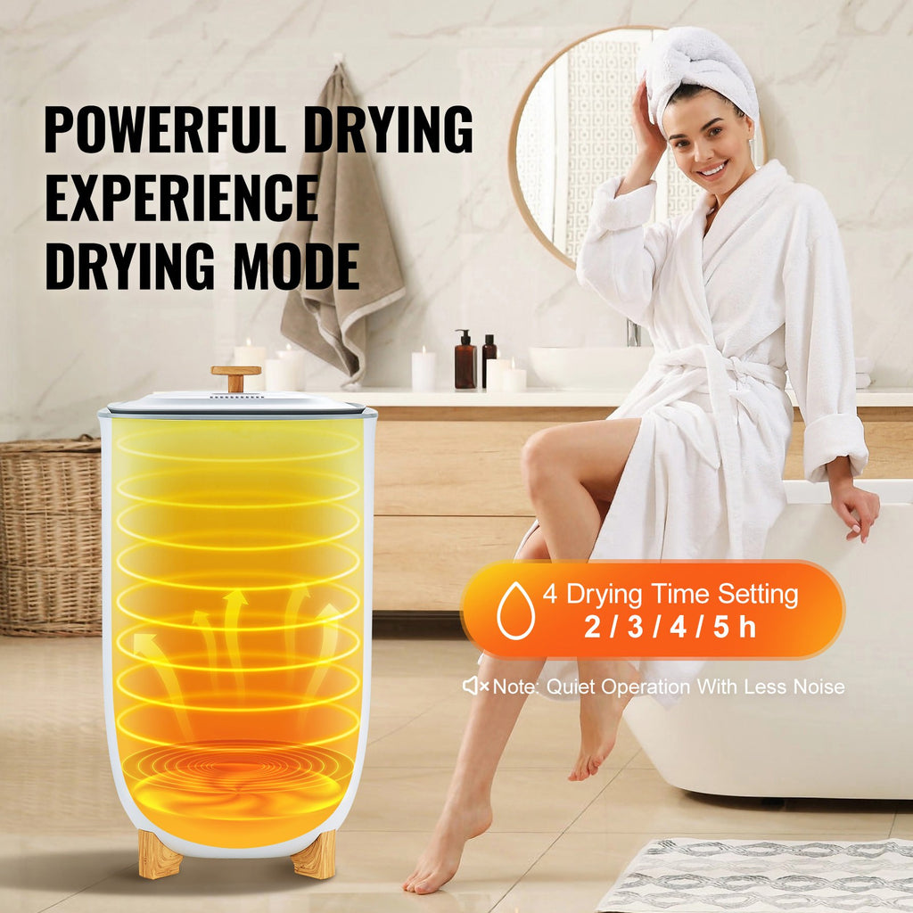 Large Towel Warmer Bucket 35L with LED Screen and Drying Function