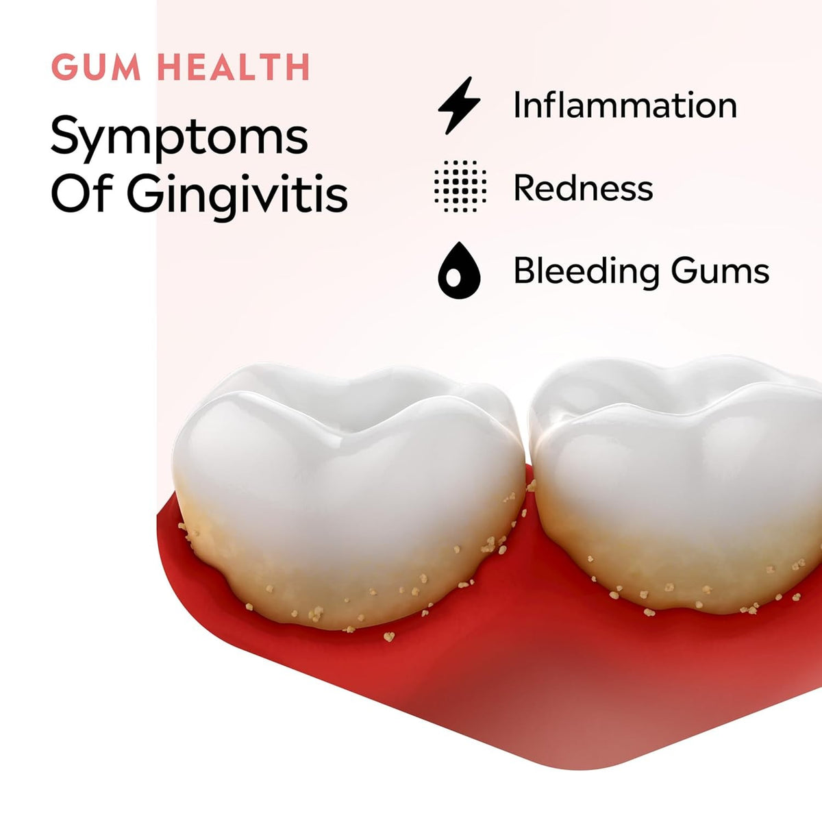 Gum Health Antiseptic Mouthwash with Icy Mint - 500 mL | Oral Care for Gingivitis & Plaque Prevention