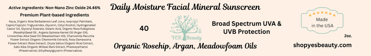 Daily Mineral Sunscreen SPF 30 with Rosehip & Argan Oils - Broad Spectrum, Hydrating