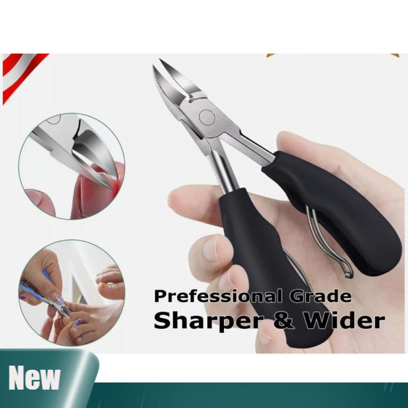Heavy Duty Toe Nail Clippers for Thick & Ingrown Toenails - Stainless Steel