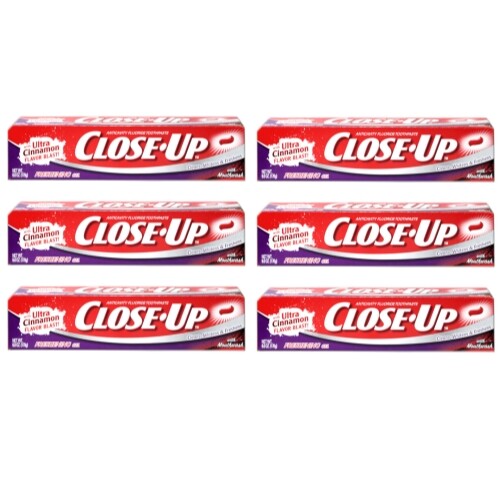 Anticavity Fluoride Cinnamon Toothpaste Gel - 6 Pack, 6 Oz Each