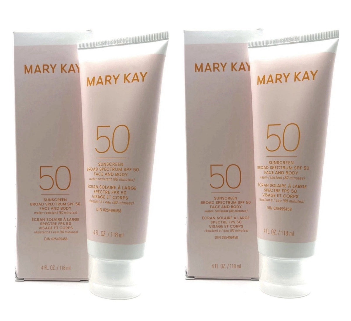 2 Pack SPF 50 Sunscreen for Face and Body - Broad Spectrum 4 oz