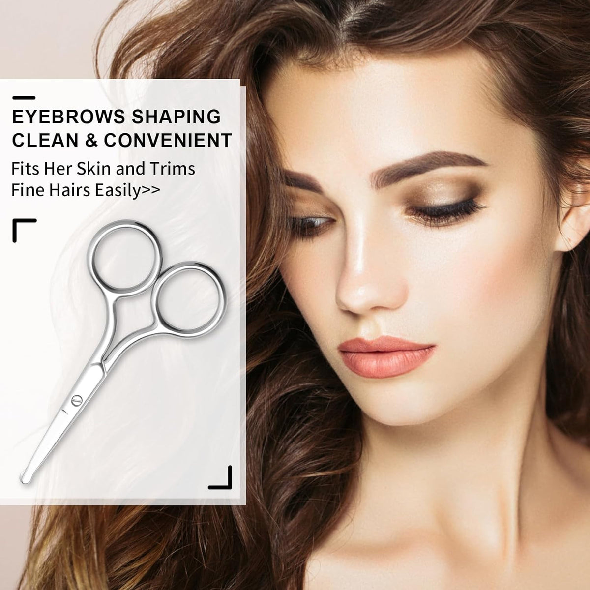 Men's Nose Hair Scissors with Round Tip for Facial Grooming