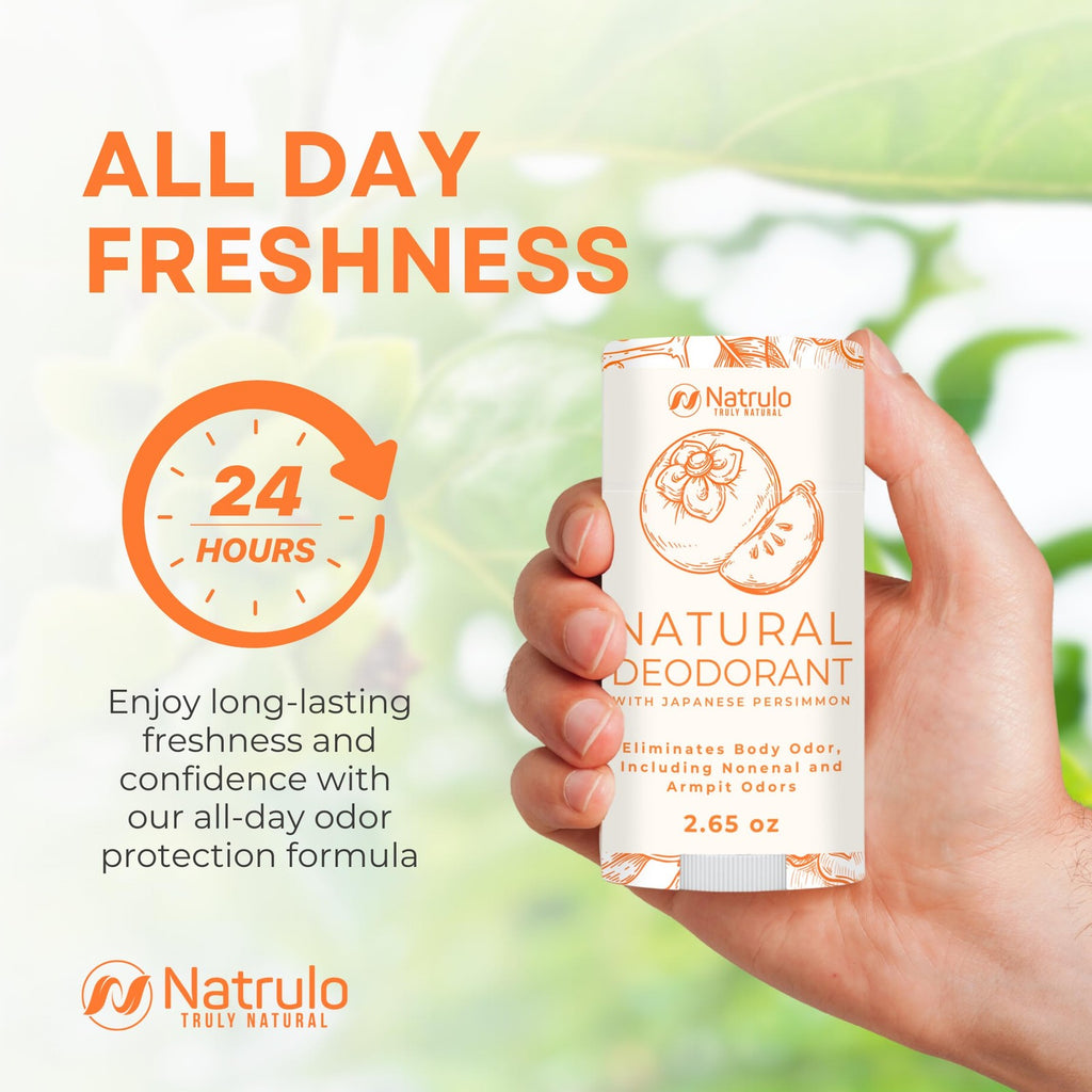 All-Natural Persimmon Deodorant for Whole Body - Aluminum-Free, Cruelty-Free