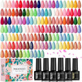 42-Piece Gel Nail Polish Kit with 36 Colors, Base & Top Coats for DIY Manicure