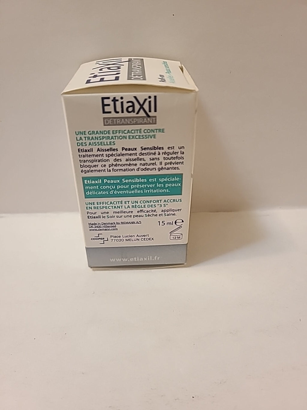 Etiaxil Antiperspirant Roll-On for Sensitive Armpits 15ml - NIB, Expired 8/2021