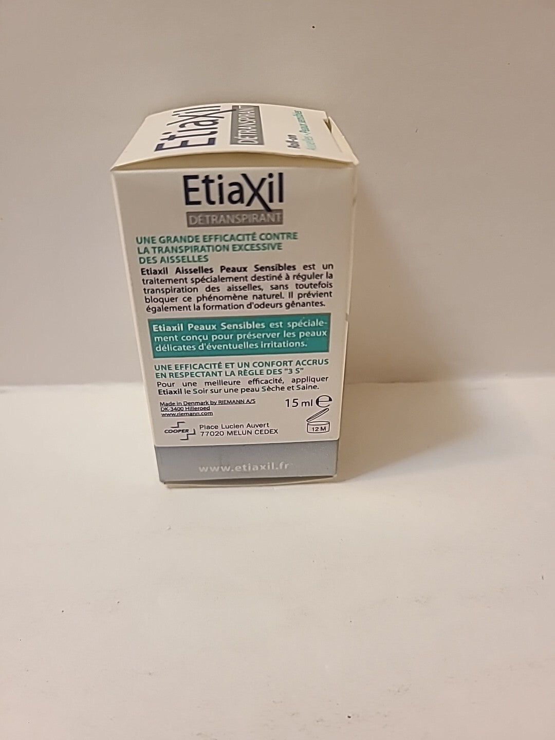 Etiaxil Antiperspirant Roll-On for Sensitive Armpits 15ml - NIB, Expired 8/2021