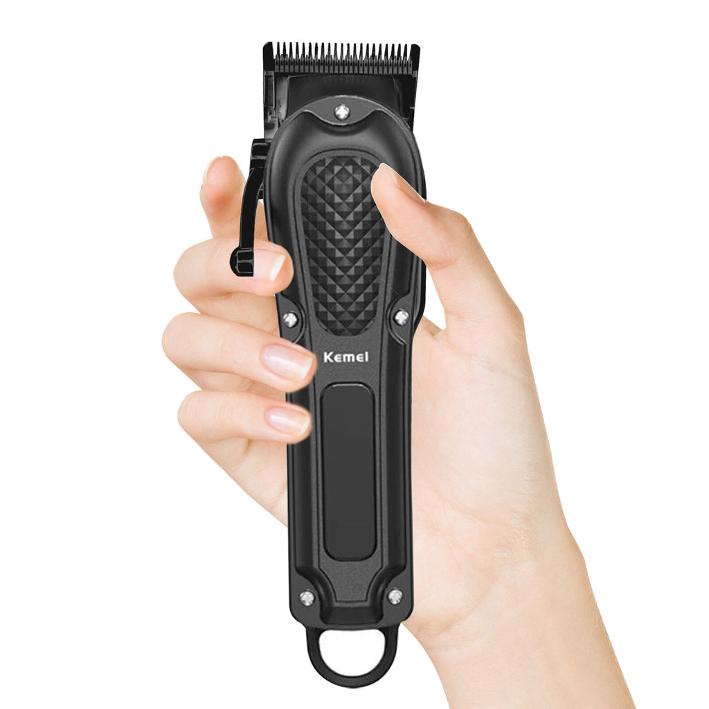 Cordless Hair Clipper and Beard Trimmer Set with Adjustable Guide Combs
