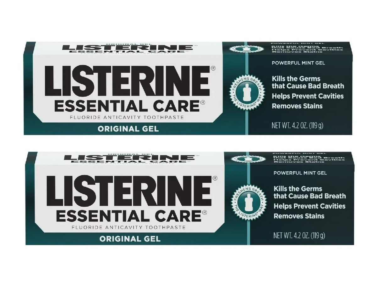 Mint Fluoride Toothpaste 4.2 oz 2-Pack - Anti-Cavity Gel Fresh Breath
