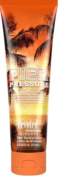 Dark Indoor Tanning Lotion with Bronzer for Fast Vivid Bronze Skin