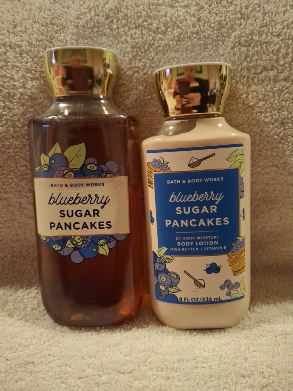 Blueberry Sugar Pancakes Body Lotion & Shower Gel Set - 8oz & 10oz