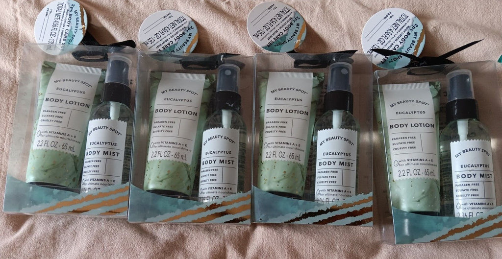 Eucalyptus Body Mist & Lotion Set - Travel Size Vitamin E Free