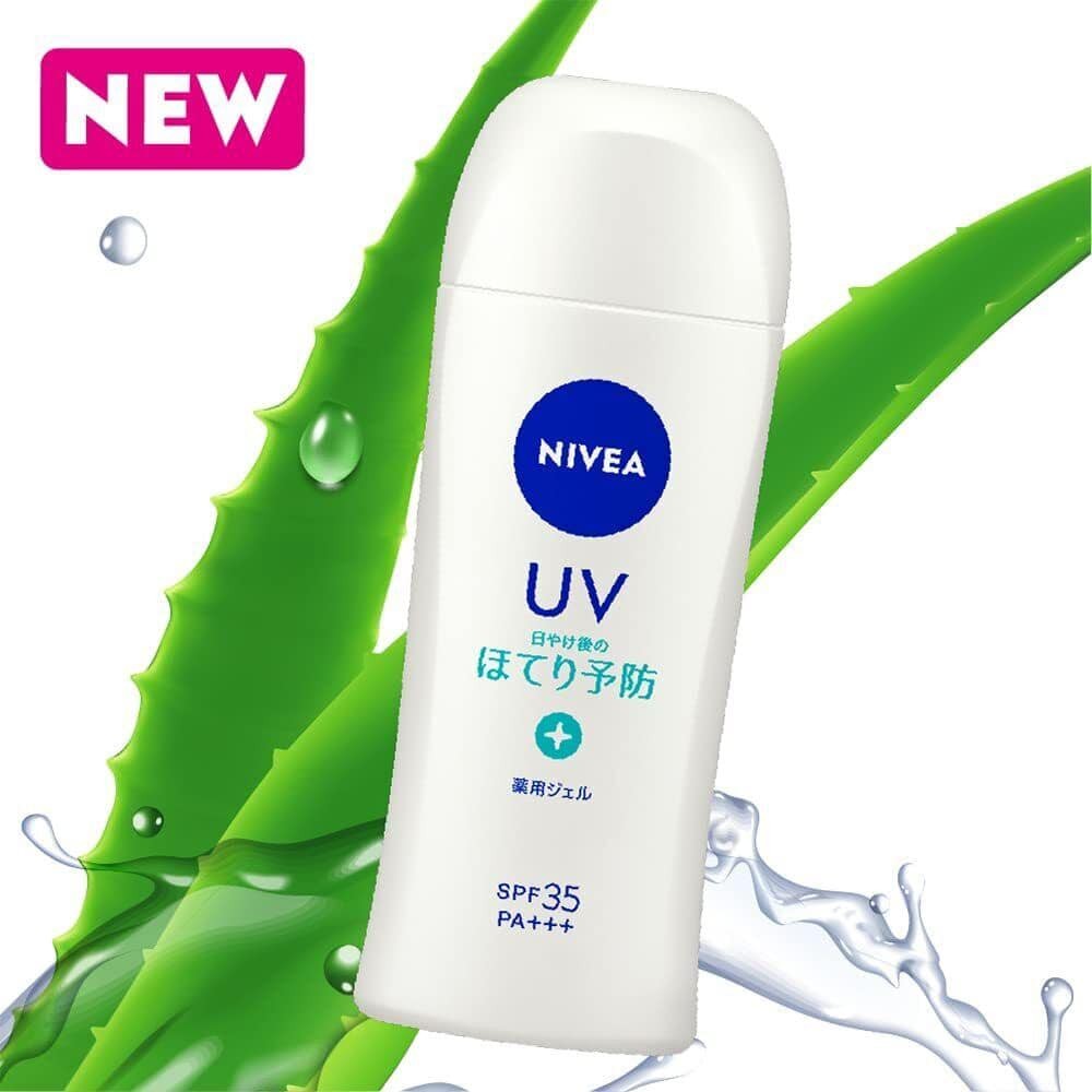 Nivea UV Water Gel Sunscreen SPF35 PA+++ Floral Herb 80g - Gentle, Hydrating Sun Protection