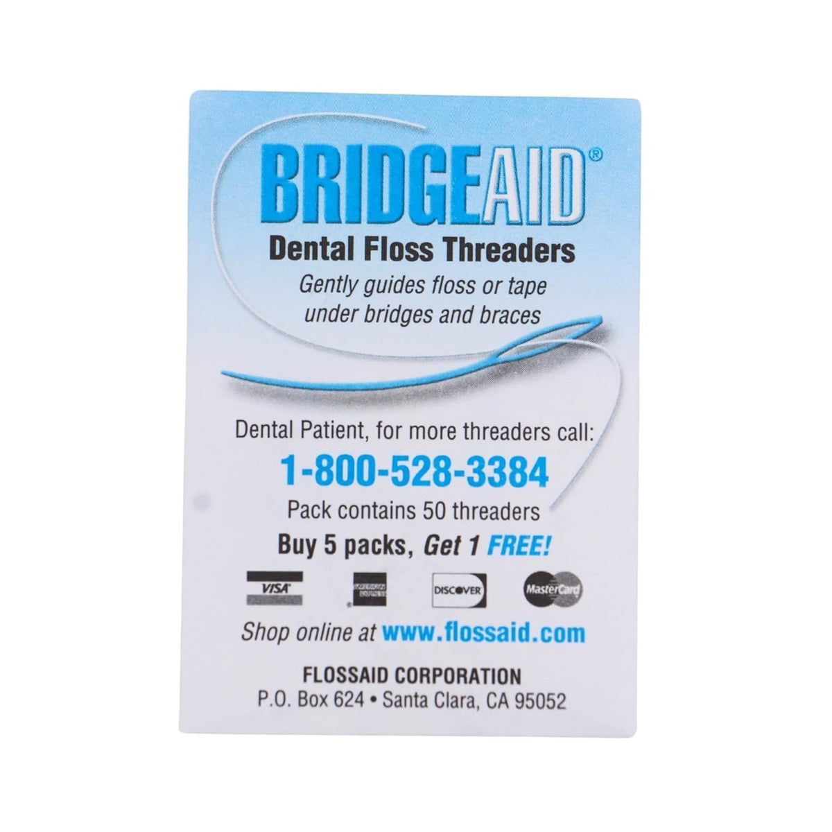 Dental Floss Threaders Pack of 100 for Braces & Bridges - Oral Care Tool