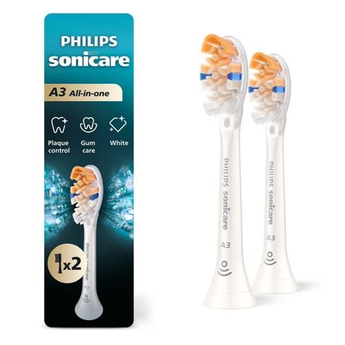 Philips Sonicare All-In-One Replacement Brush Heads 2 Pack - Plaque & Deep Clean
