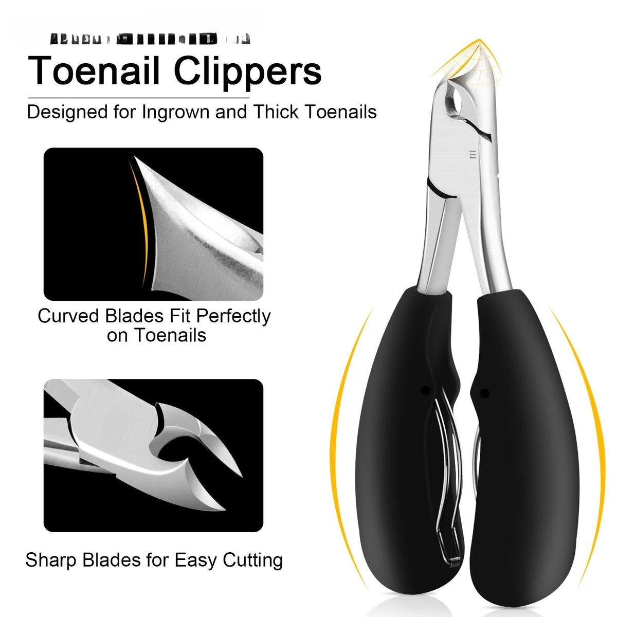 Heavy Duty Toenail Clippers for Thick, Ingrown Toenails – Precision Nail Scissors