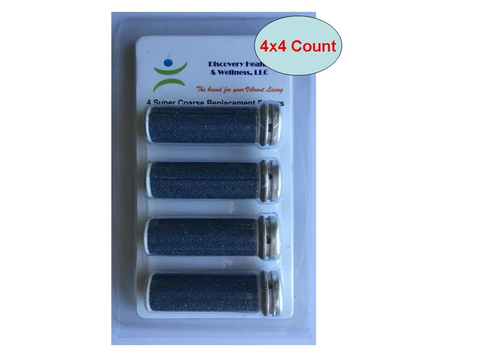 16 Super Coarse Pedicure Refill Rollers for Micro-Pedi Callus Remover