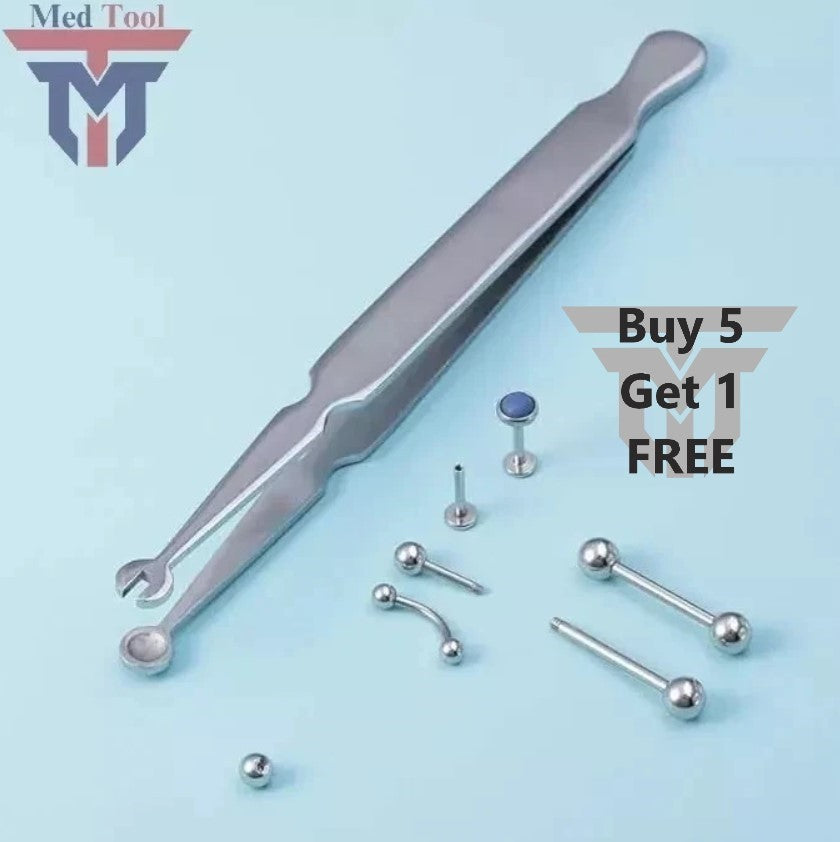 Piercing Barbell Clamps 4.5" - Piercing Forceps Pliers