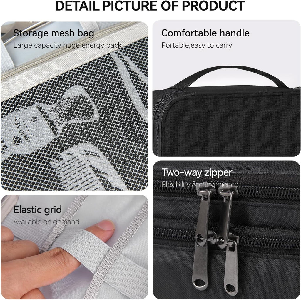 Professional Barber Tool Bag for Clippers and Accessories, Travel Organizer