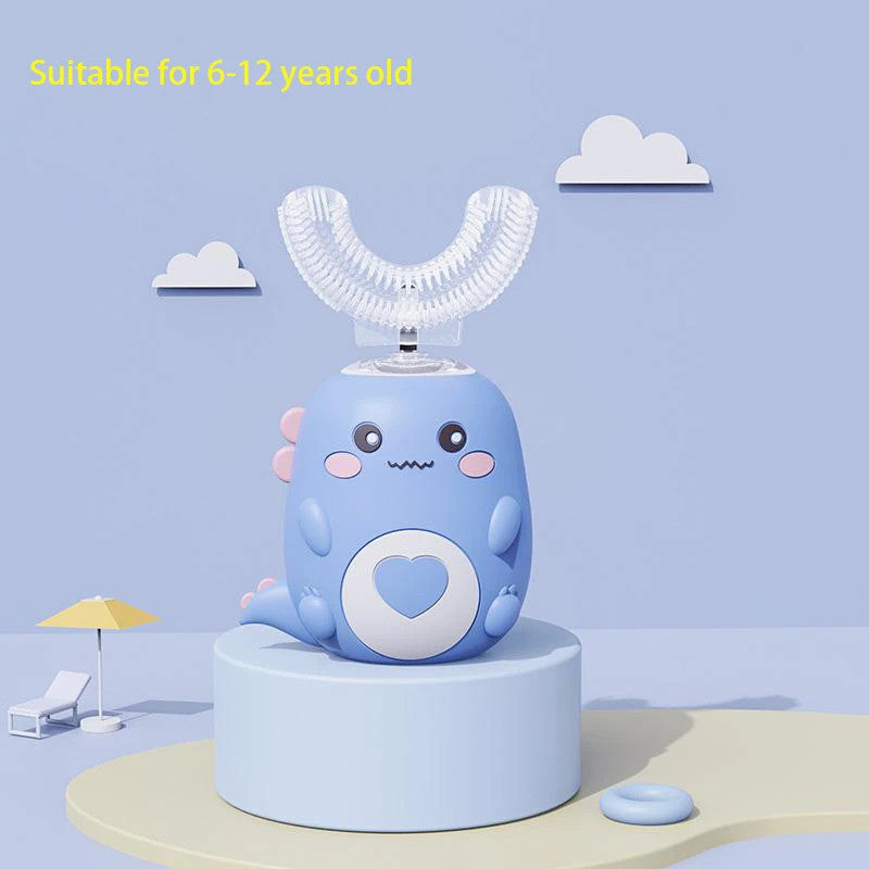 Children's U-Shaped Electric Toothbrush for Kids - Rechargeable Silicone Oral Care