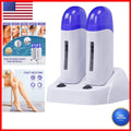 Double Cartridges Wax Warmer with Heater Base – Roll-On Hair Removal Device