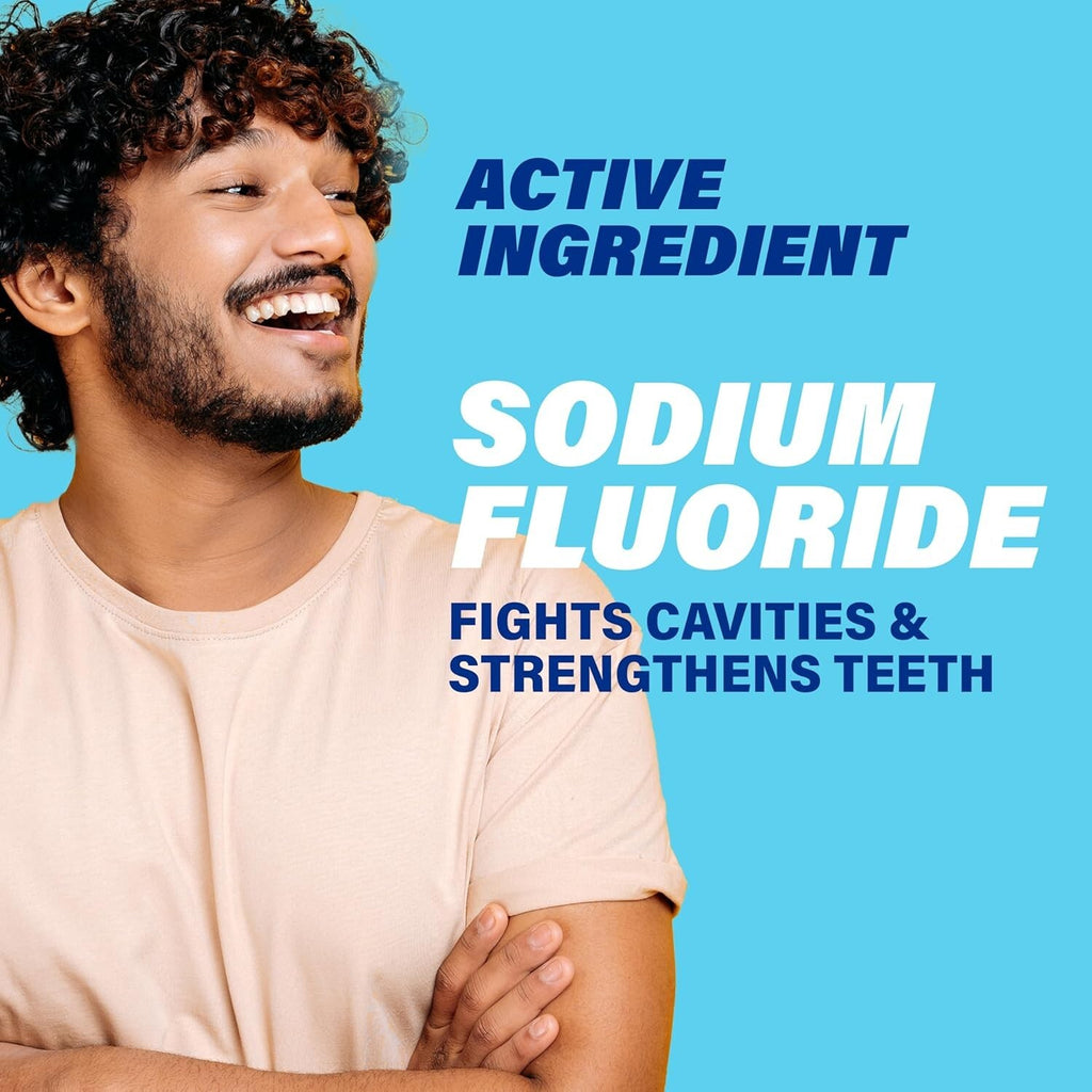 Alcohol-Free Cinnamon Fluoride Mouthwash for Cavity Prevention & Fresh Breath - 18 Fl Oz