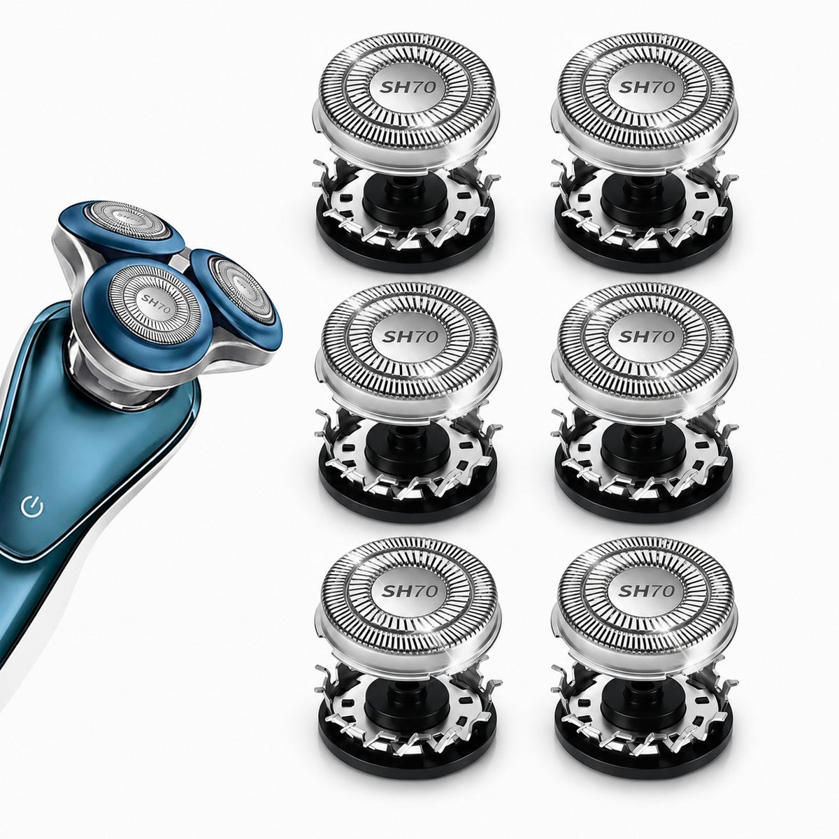 Replacement Shaver Heads for Philips Norelco Series 7000 & 5000 - 6 Pack