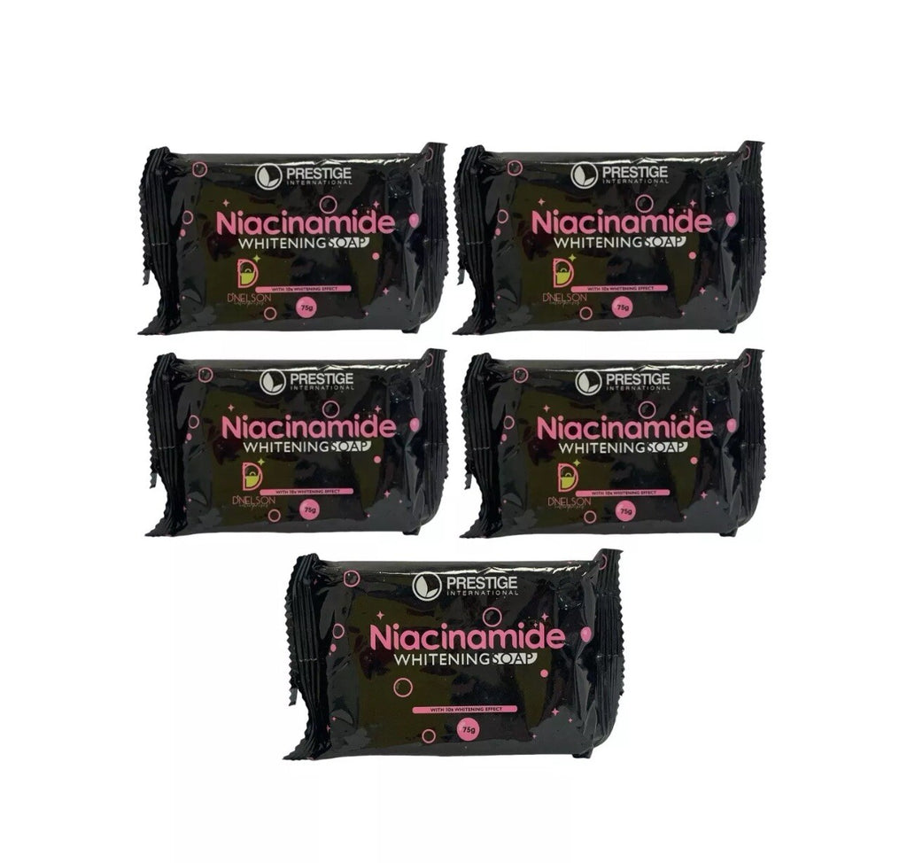 Niacinamide Whitening Soap 5 Bars - Brightening & Moisturizing Skin Care