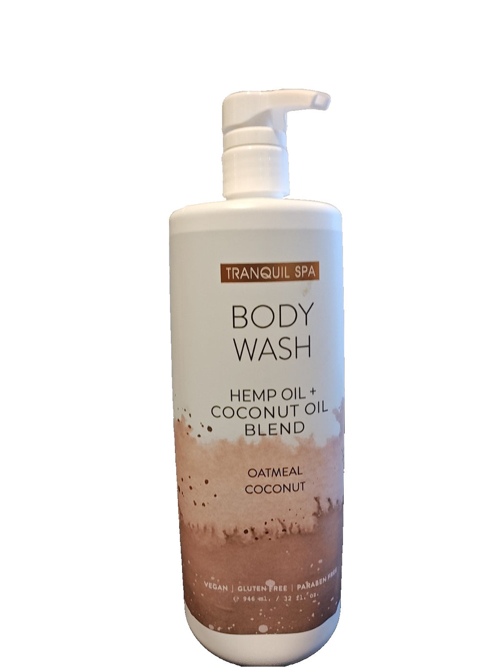 Tranquil Spa Oatmeal Coconut Body Wash with Hydrating Hemp Oil