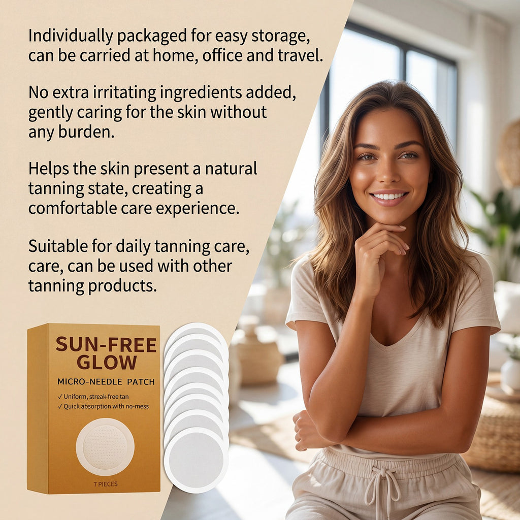 Unisex Sunless Tanning Patches - Microneedle Body & Face Bronzing Stick