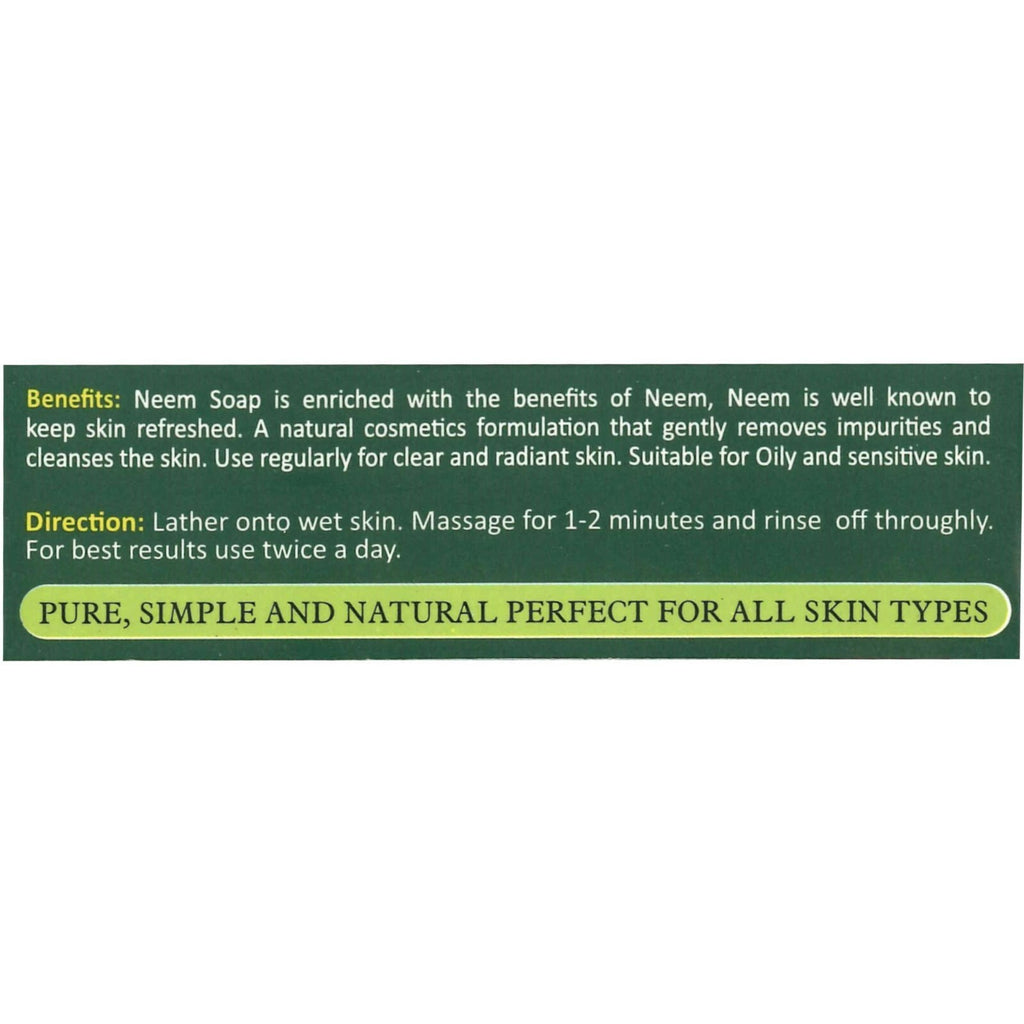 Neem & Ginger Soap for Oily Sensitive Skin - Natural Vegetable Base