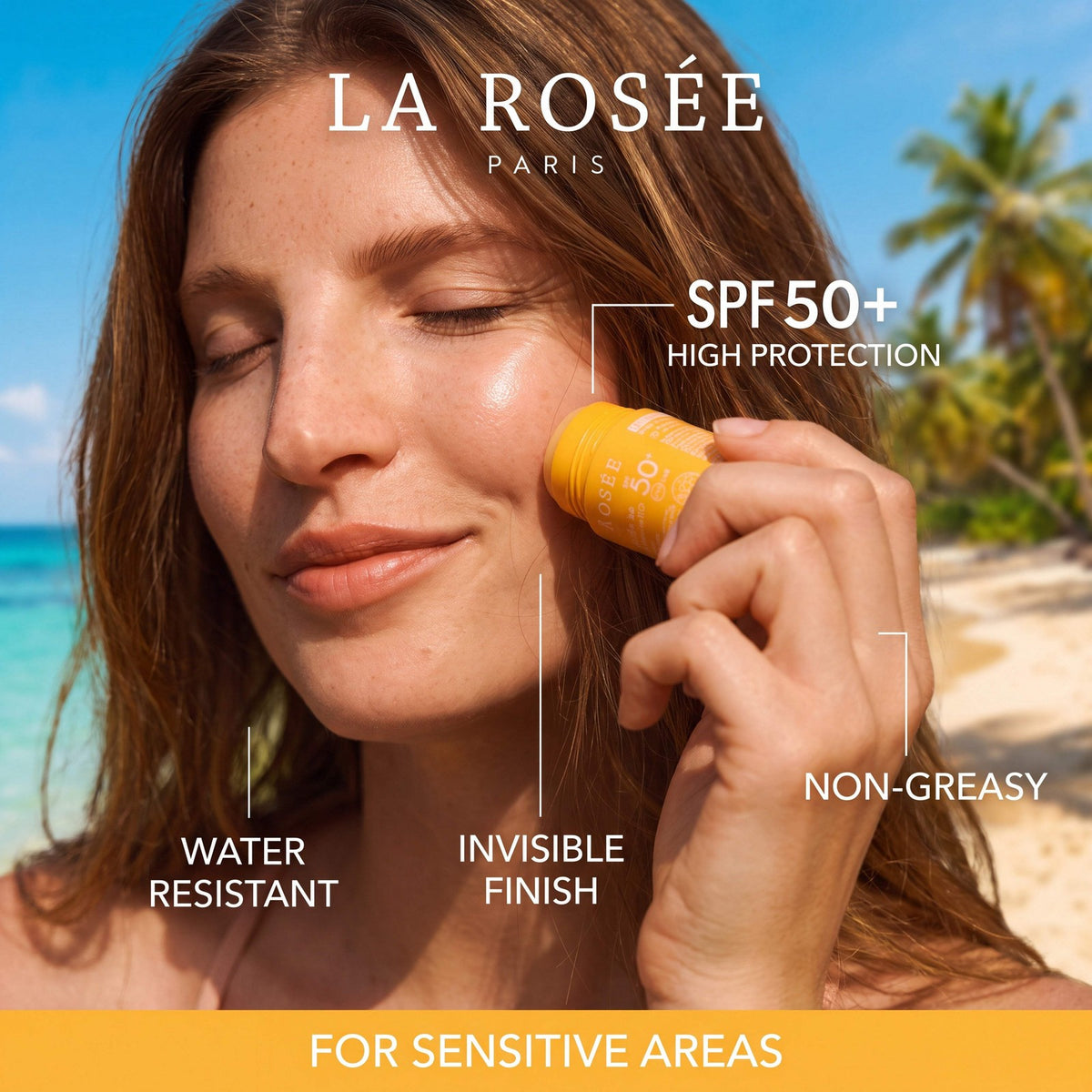 SPF 50+ Sun Stick for Face Lips & Sensitive Areas with Apricot Oil 18g