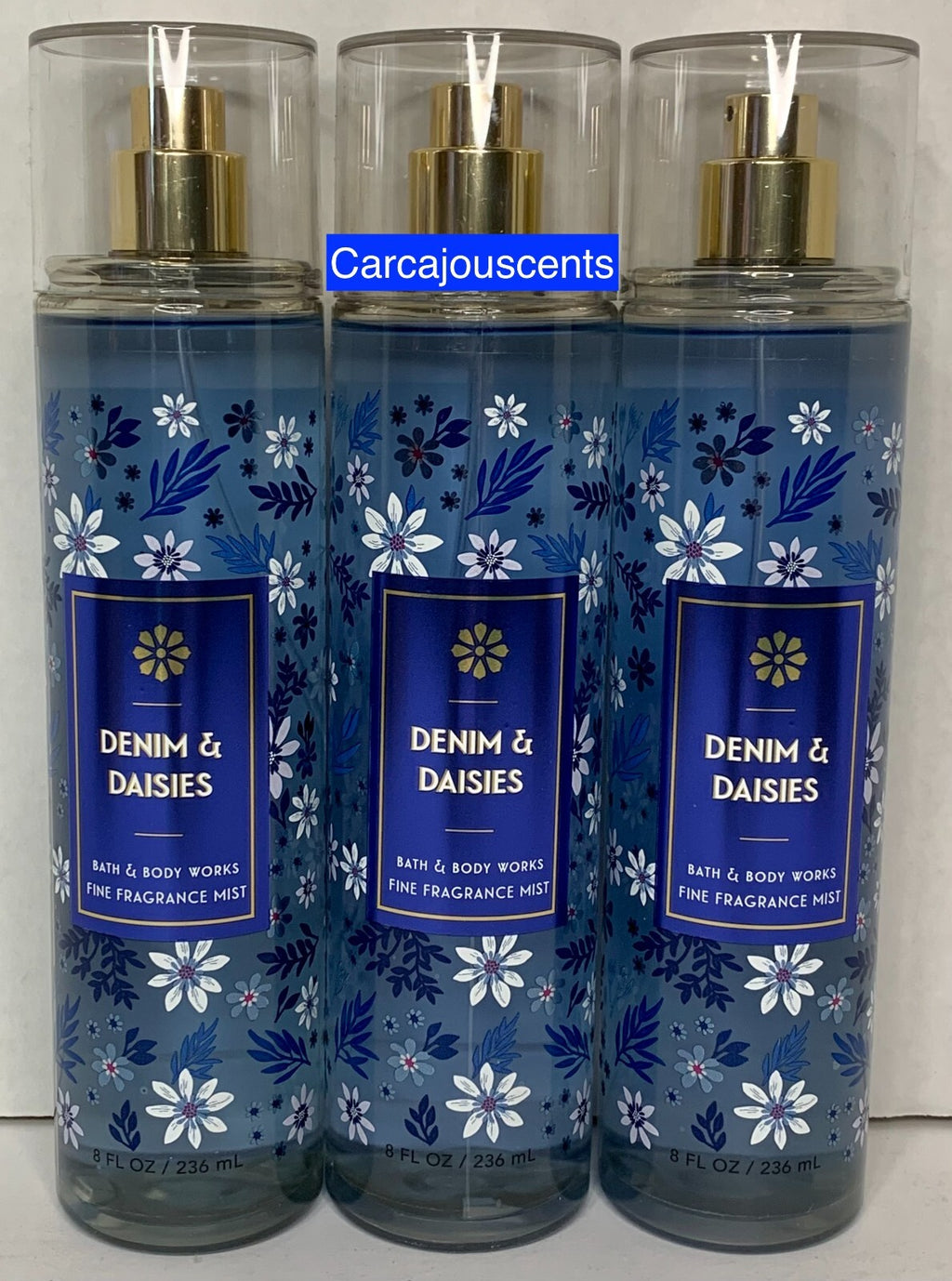 Set of 3 Denim & Daisies Body Mists - Summer Citrus & Floral Fragrance