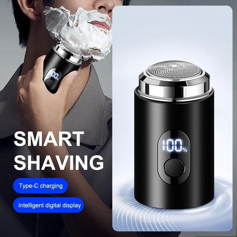 Mini Electric Shaver for Men - Rechargeable & Waterproof with Digital Display