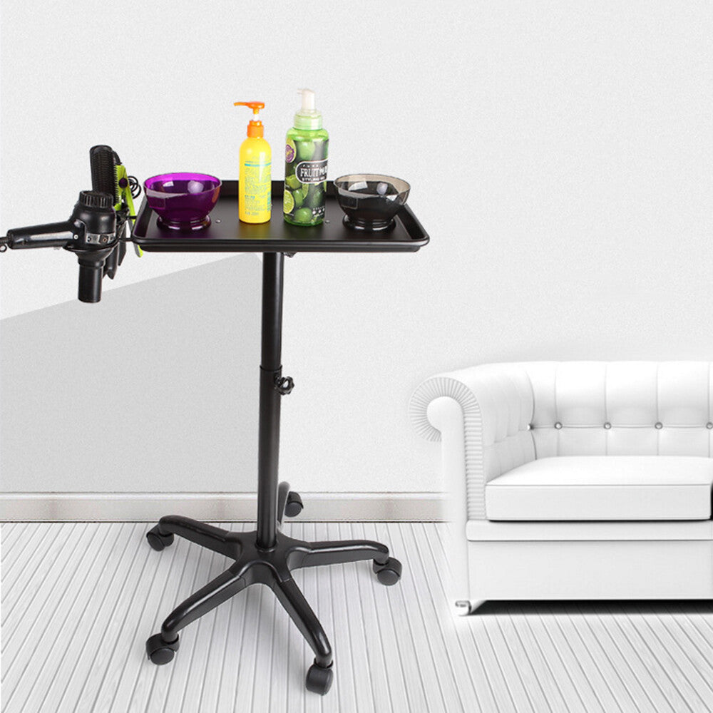 Salon Trolley Storage Cart for Hair Dryer & Stylist Tools, Adjustable Height