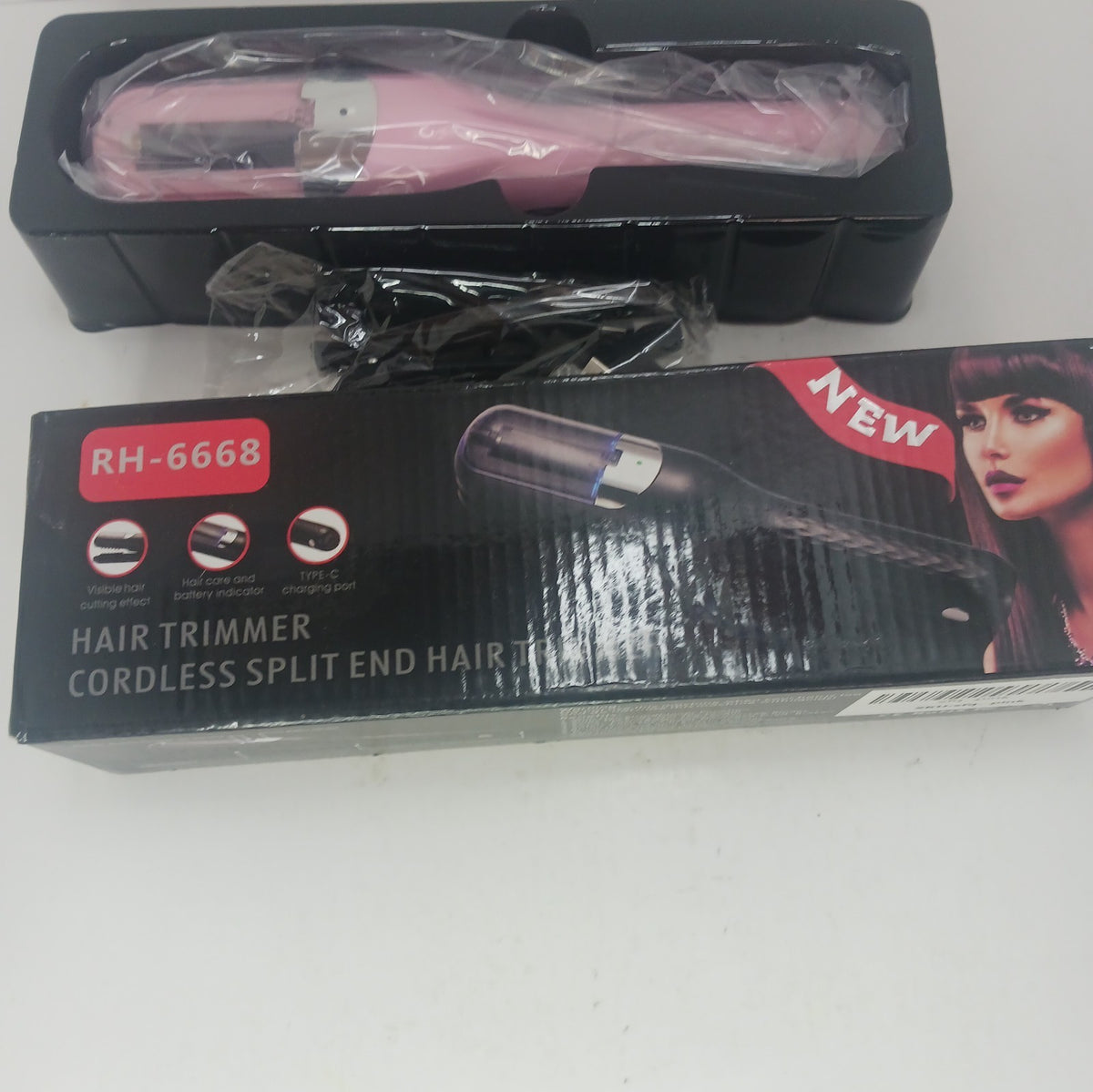 Cordless Hair Split Ends Trimmer - Rechargeable Hair Cutter for Split Ends